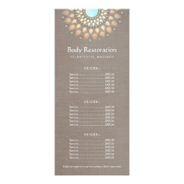 Carte Publicitaire Gold Lotus Massage Therapist Price List