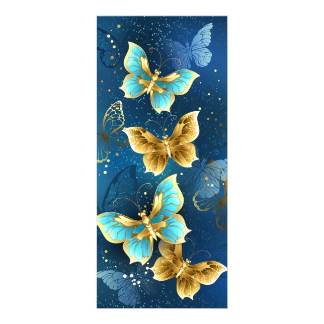 Carte Publicitaire Golden butterflies (Devant)
