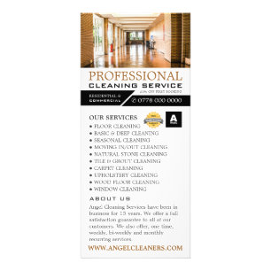 Carte Publicitaire Hallway Floor, Service de nettoyage Tarifs