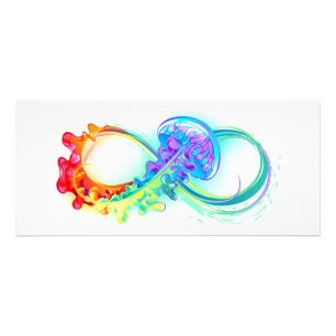 Carte Publicitaire Infinity avec Rainbow Jellyfish