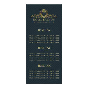 Carte Publicitaire Information ou prix de l'hôtel de luxe