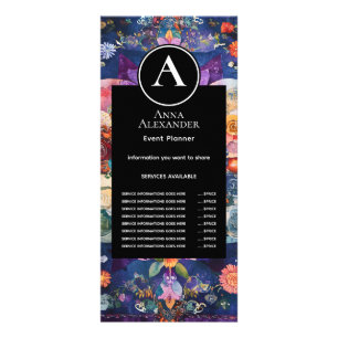 Carte Publicitaire Jardin en mouvement Conception de mandala floral