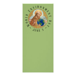 Carte Publicitaire Journée mondiale de l'environnement et Saint Franç