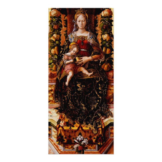 Carte Publicitaire La Madonna della Candeletta par Carlo Crivelli (Devant)