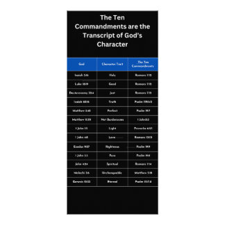 Carte Publicitaire La transcription du personnage de Dieu