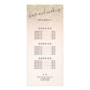 Carte Publicitaire la typographie élégante rougissent ombre léger