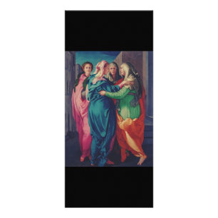Carte Publicitaire La Visitation par Pontormo Art Fin Maniériste