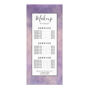 Carte Publicitaire Lavage à l'aquarelle de lavande violette parties s