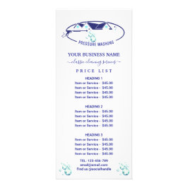 Carte Publicitaire Lave-pression Eau Laveuse Baisse d'alimentation Li