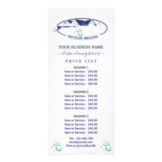 Carte Publicitaire Lave-pression Eau Laveuse Baisse d'alimentation Li