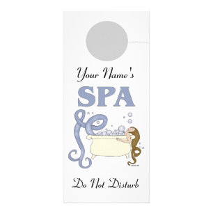 Carte Publicitaire Le spa fait sur commande ne touchent pas à la