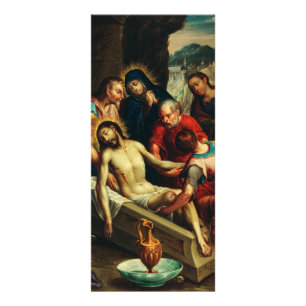 Carte Publicitaire L'ensevelissement du Christ Juan Rodríguez Juarez