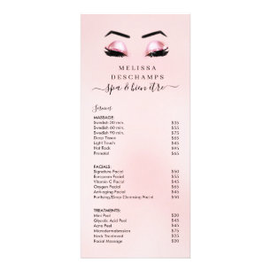 Carte Publicitaire Les parties scintillantes roses fascinantes