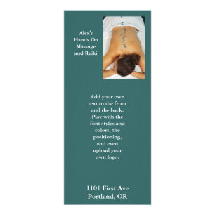 Carte Publicitaire Les pierres en verre de massage de plage