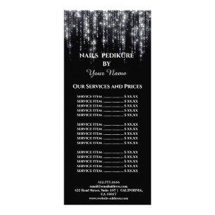 Carte Publicitaire Liste des prix Branding de Nails