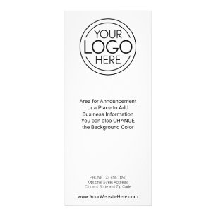 Carte Publicitaire Logo d'entreprise avec Faire-part et coordonnées
