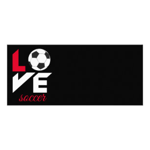 Carte Publicitaire Love soccer