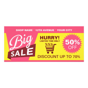 Carte Publicitaire Magasiner la vente Rabais Professionnel Marketing 