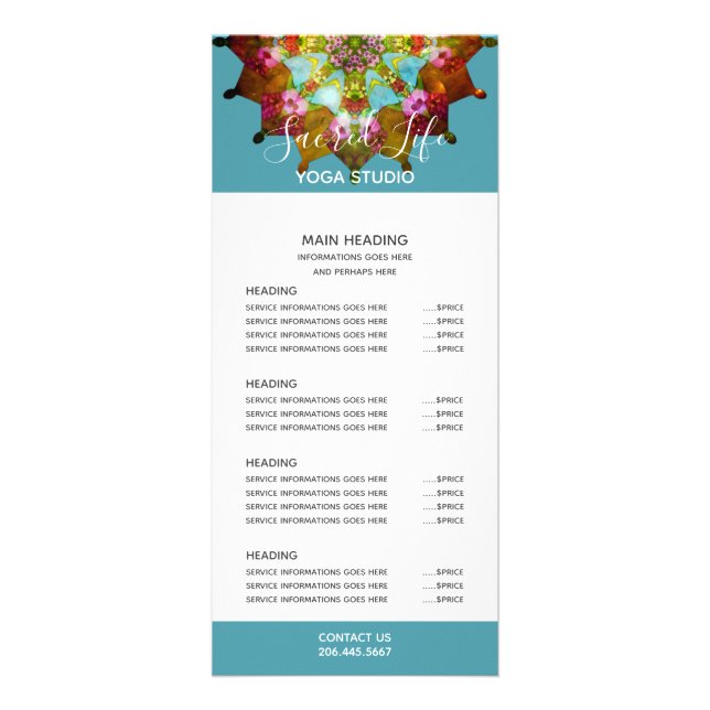 Carte Publicitaire Mandala du solstice d'été (Devant)