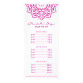 Carte Publicitaire Mandala rose