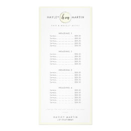 Carte Publicitaire Maquillage Artiste Beauté Salon Professionnel Tari