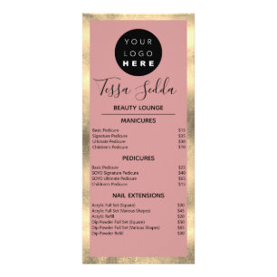Carte Publicitaire Maquillage cheveux ongles Manucure Pedicure Blush