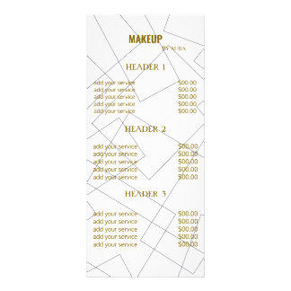 Carte Publicitaire Maquillage d'art moderne de ligne géométrique List
