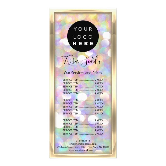 Carte Publicitaire Maquillage des cheveux Soins de la peau Logo Beaut (Devant)