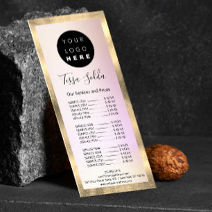 Carte Publicitaire Maquillage des cheveux Soins de la peau Logo Beaut