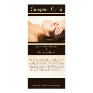 Carte Publicitaire Massage facial européen, massage facial européen,