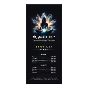 Carte Publicitaire Méditation de l'instructeur de yoga Pose de la Mis