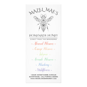 Carte Publicitaire Miel maison personnalisé