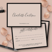 Minimaliste Business Chic Rose