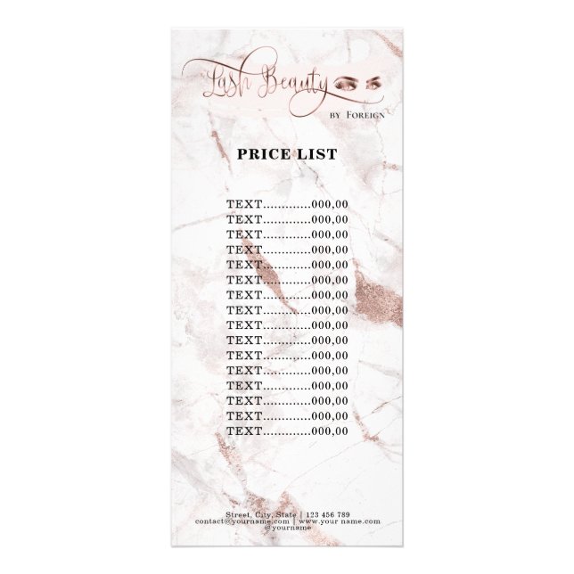 CARTE PUBLICITAIRE MODÈLE (Devant)