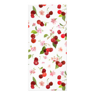 Carte Publicitaire Motif cerise 1