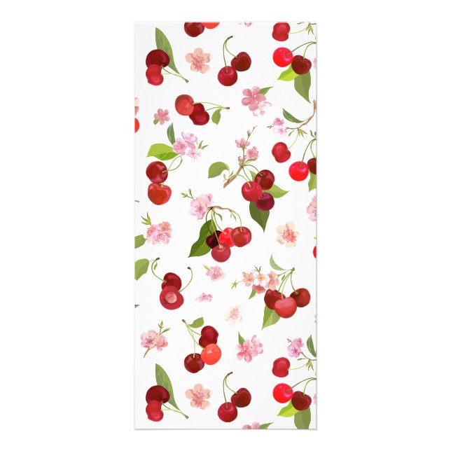 Carte Publicitaire Motif cerise 1 (Devant)
