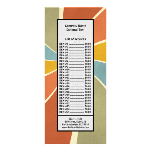 Carte Publicitaire Motif de tourbillons de style de peinture mixte ré
