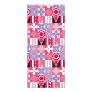 Carte Publicitaire motif d'impression géométrique rétro