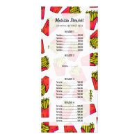 Motif mignon de pommes frites de fin gourmet