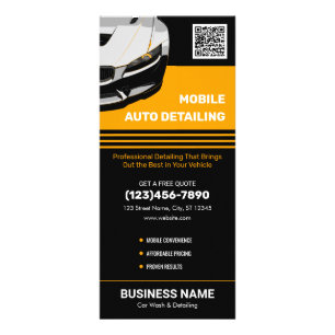 Carte Publicitaire Nettoyage Automobile Personnalisé sur Mobile Détai