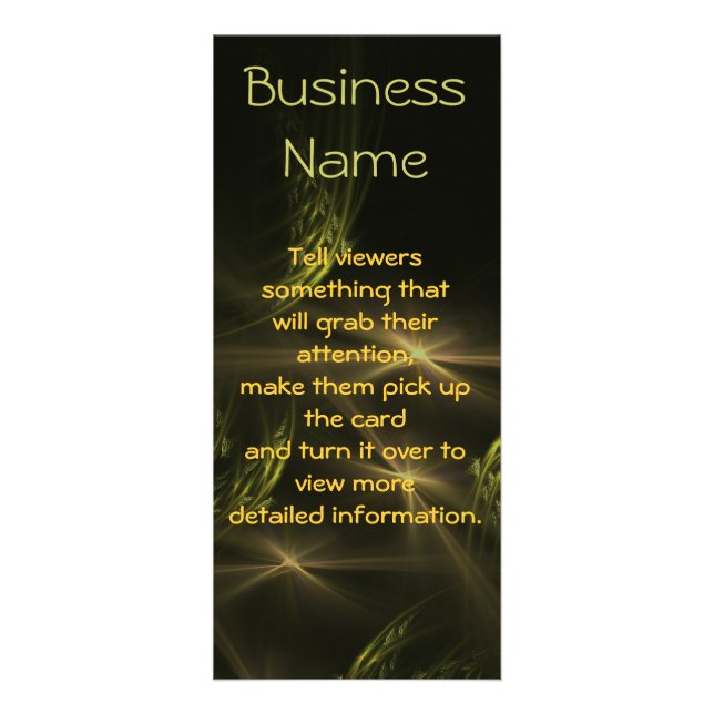 Carte Publicitaire Nuit étoilée (Devant)