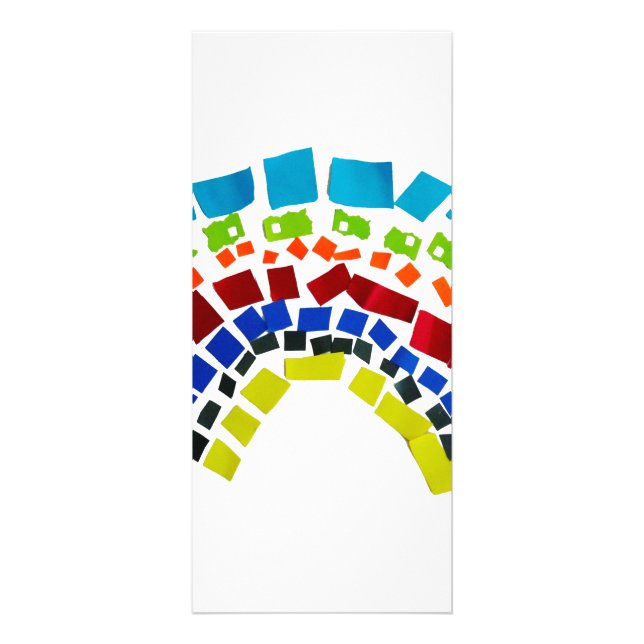 Carte Publicitaire Papier arc en ciel (Devant)