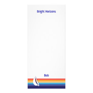 Carte Publicitaire Paquet de Square_Office de couleur de bateau