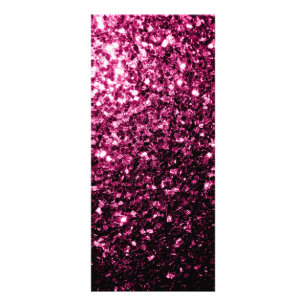 Carte Publicitaire Parties scintillant rose foncé brillant
