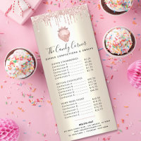 Parties scintillant rose gouttes de chocolat Desse