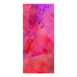 Carte Publicitaire Peinture assez rose, pourpre, et rouge d'aquarelle