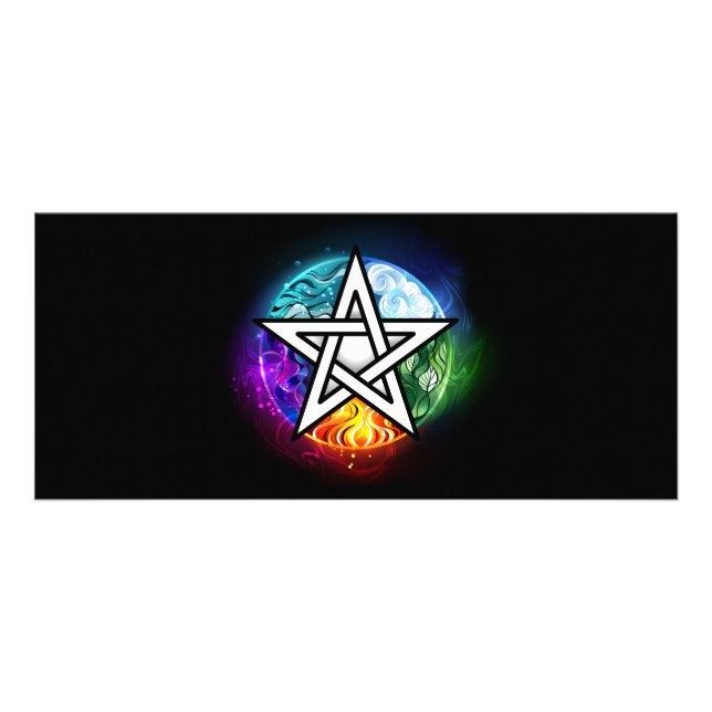 Carte Publicitaire pentagramme du Wiccan (Devant)