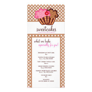 Carte Publicitaire Petit gâteau doux Rackcard de 311 gâteaux