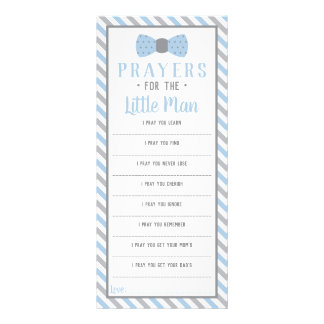 Carte Publicitaire Prières pour le petit homme, Bleu bébé, Gris