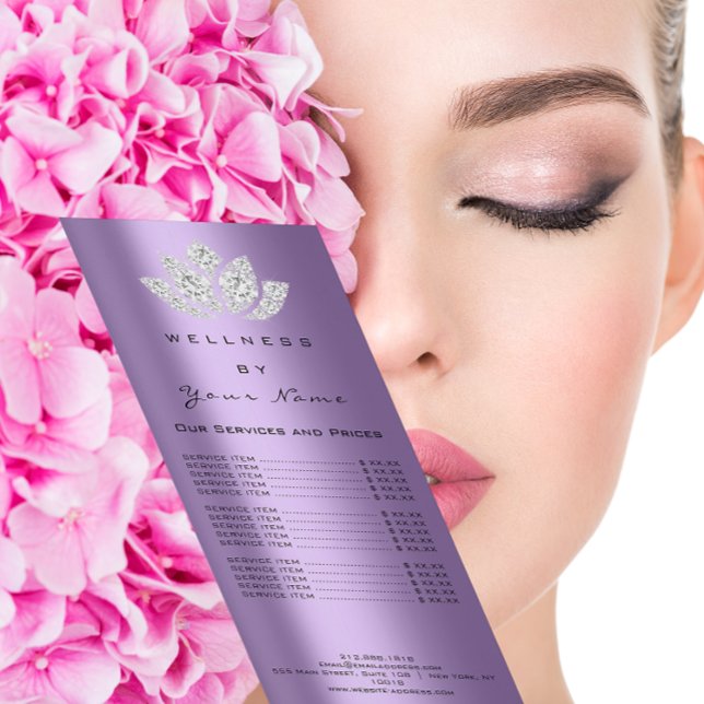 Carte Publicitaire Prix de marque Lotus Purple Crystal Diamond (Créateur téléchargé)